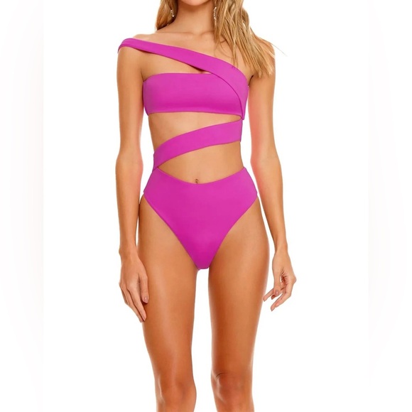 Agua Bendita Other - Agua Bendita Irisha Pink Cutout One-Piece Swimsuit | Size M | NWOT